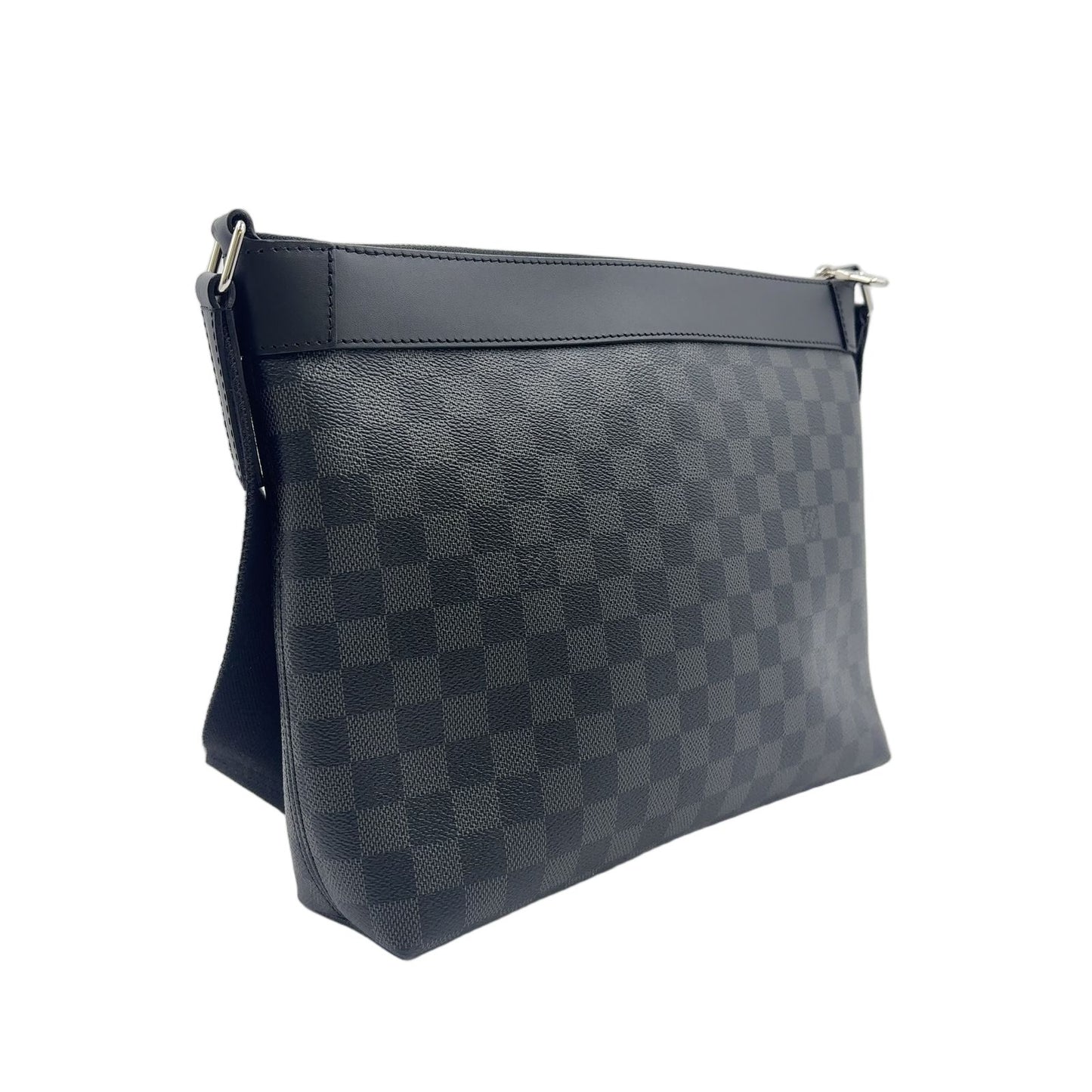 Louis Vuitton Mick PM Damier Graphite Initial Leather Black Shoulder Bag Silver — view 2