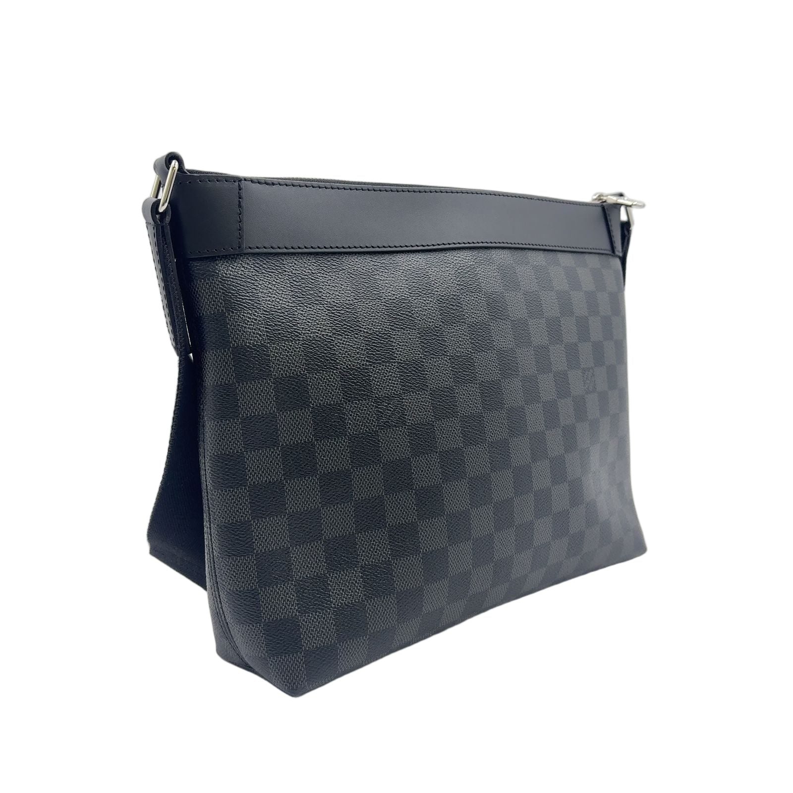 Louis Vuitton Mick PM Damier Graphite Initial Leather Black Shoulder Bag Silver — view 2
