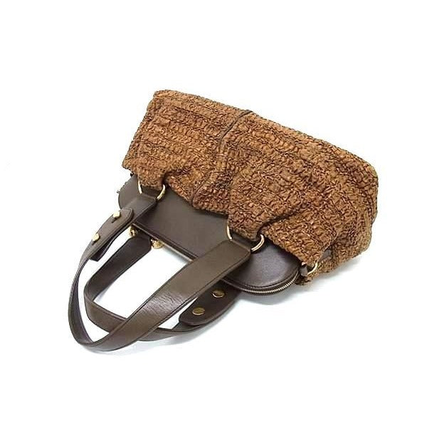 Bvlgari Handbag Leoni Brown Leather 2-Way Shoulder Bag — view 4