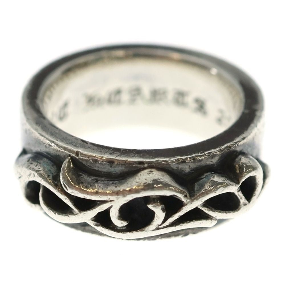 Chrome Hearts Dbl Narrow Vine Band Double Silver Ring