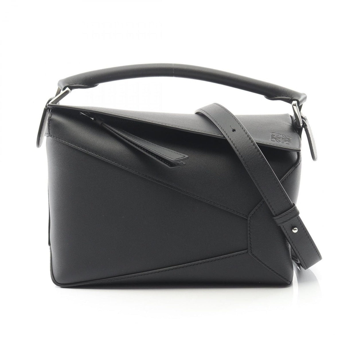 Loewe Handbag Puzzle Bag Espresso Small A510 P60 xac 1100 Black Leather