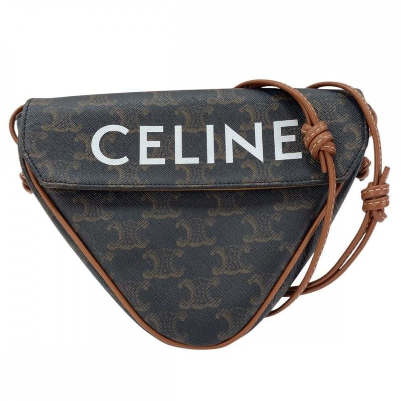 Celine Shoulder Bag Women Crossbody Triomphe Triangle Mini Logo