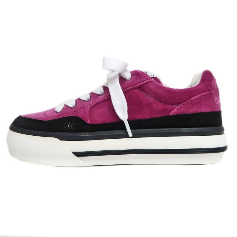 Chanel Sneakers Size 38 23 B Velvet Pink Purple