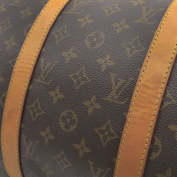 Louis Vuitton Boston Bag Keepall 50 Monogram Canvas Monogram Gold Hardware