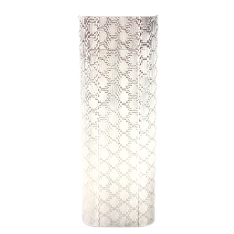 Cartier Oval Checkered Roller Gas Lighter Silver Men's Confirmed Ignition