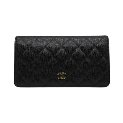 Chanel Ap0233 Caviar Skin Folded Long Wallet A25-2676