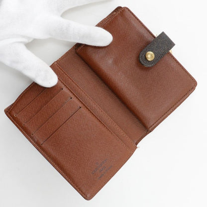 Louis Vuitton Porte Monet Vieux Viennois Clasp M61663 Monogram Canvas Brown