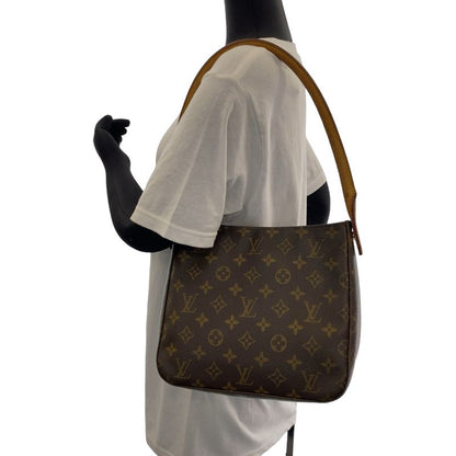 Louis Vuitton Monogram Looping MM Brown Gold Hardware PVC M51146 Shoulder Bag