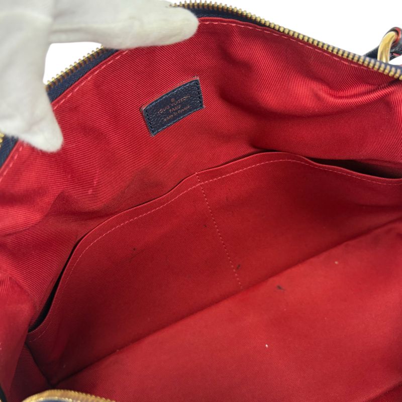 Louis Vuitton Pontje Shoulder Bag Mini Tote Bag Empreinte Leather Embossed Navy