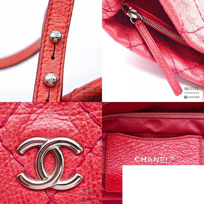 Chanel on the Road Quilted CC Logo Tote Bag
