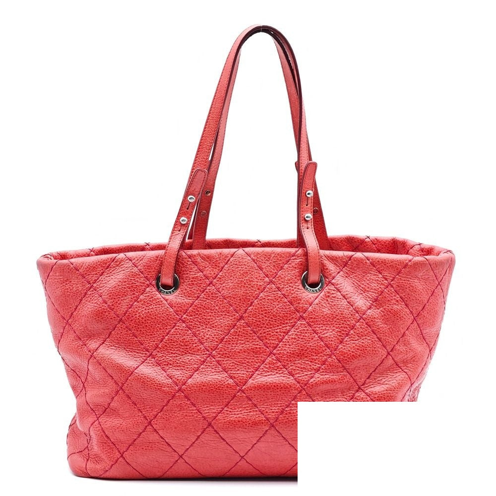 Chanel on the Road Quilted CC Logo Tote Bag
