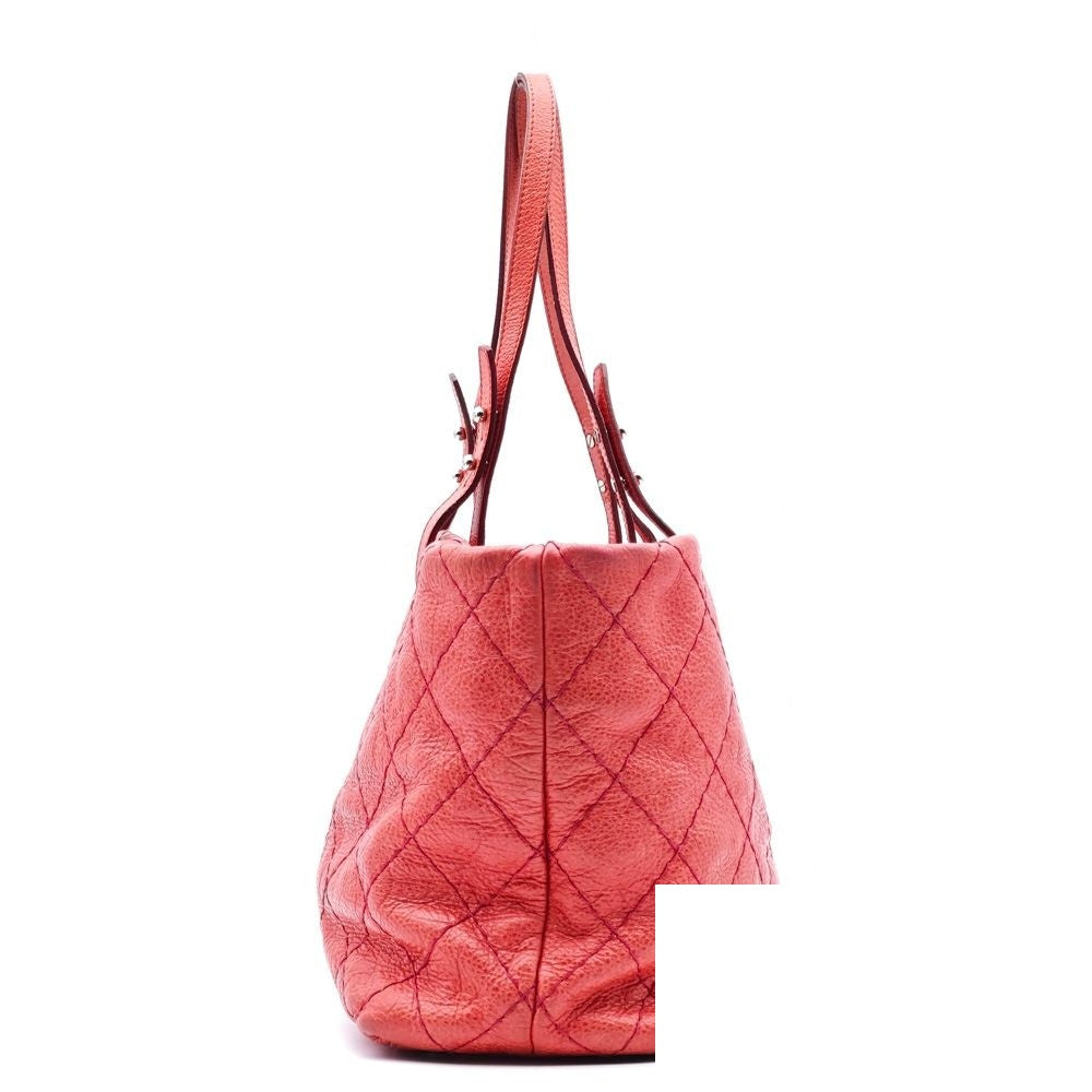 Chanel on the Road Quilted CC Logo Tote Bag