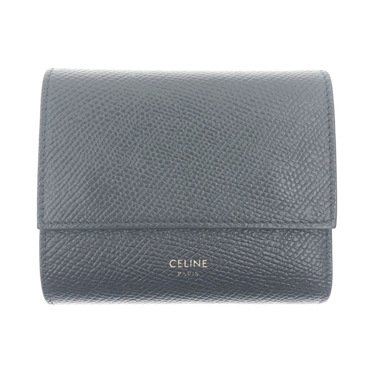 Celine Small Trifold Wallet Black