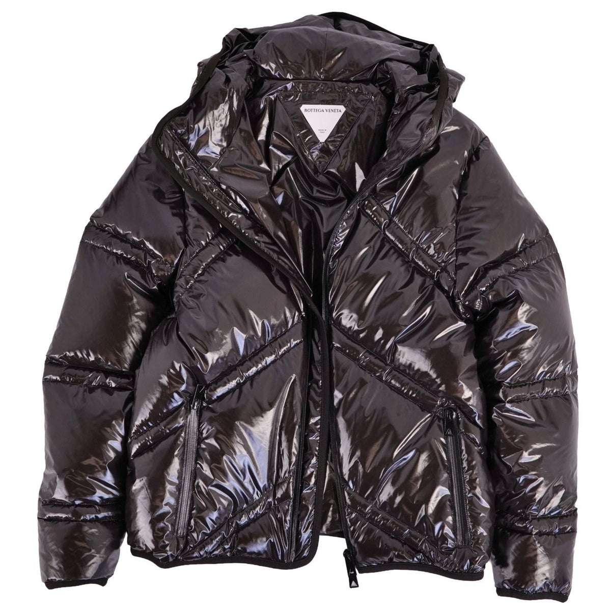 Bottega Veneta Danielle Jacket Nylon Brown Dark — view 2