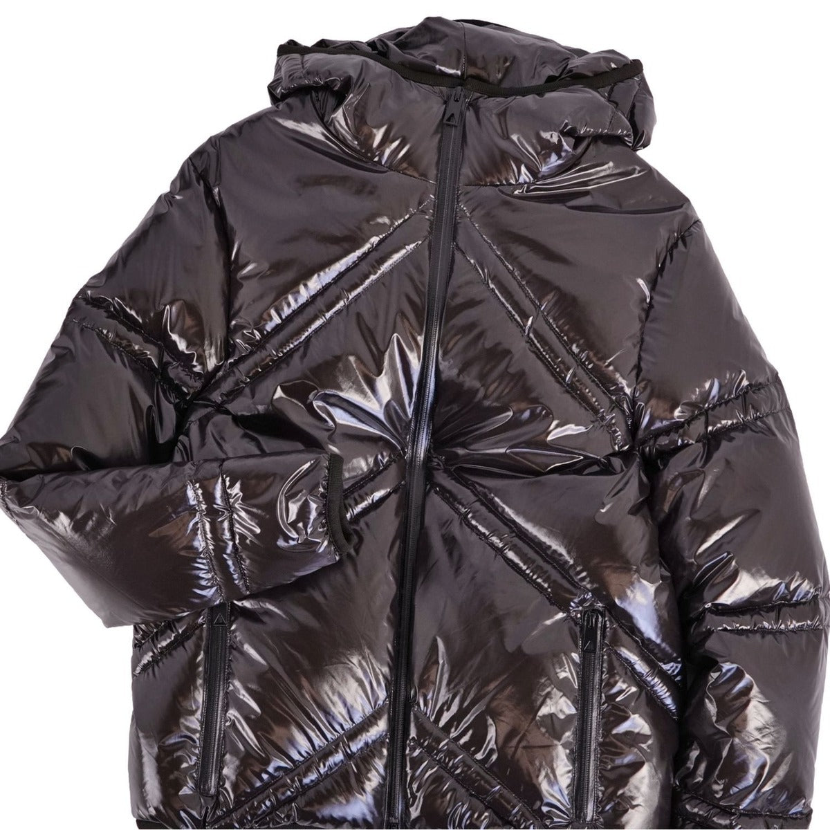 Bottega Veneta Danielle Jacket Nylon Brown Dark — view 3