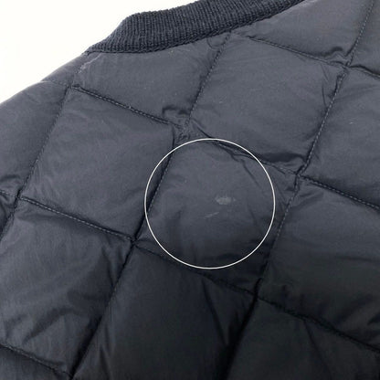 Moncler Cardigan Tricot Down Long Sleeve Flap Button L Navy Nylon — view 12