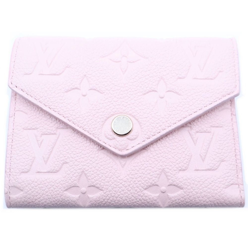 Louis Vuitton Monogram Empreinte Portefeuille Victorine Trifold Wallet Compact