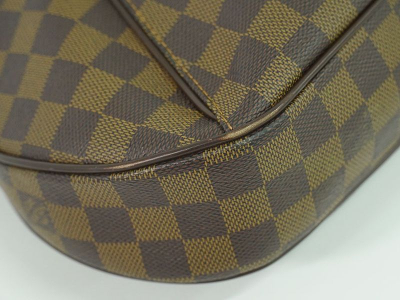 Authentic Louis Vuitton LV Thames GM Damier Ebène Shoulder Bag Brown N48181