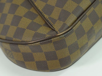 Authentic Louis Vuitton LV Thames GM Damier Ebène Shoulder Bag Brown N48181
