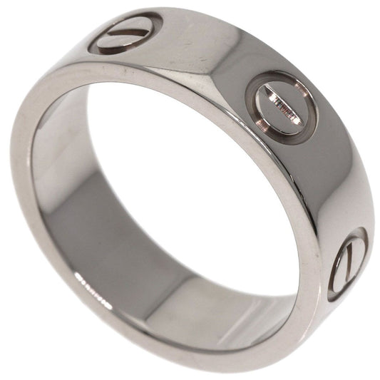 Cartier Love Ring 49 18K White Gold Silver