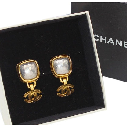 Chanel CC Logo Swing Earrings — view 7