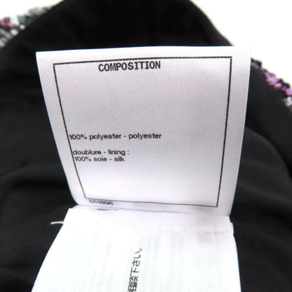 CHANEL 22A P73122 Lined With 100% Silk Sequins With Coco Mark Plate Knee-length