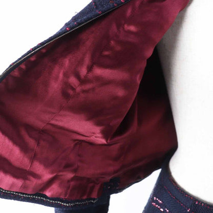 CHANEL 00A P16208 Wool PVC Sequined Tweed Setup With Coco Mark On Left Cuff