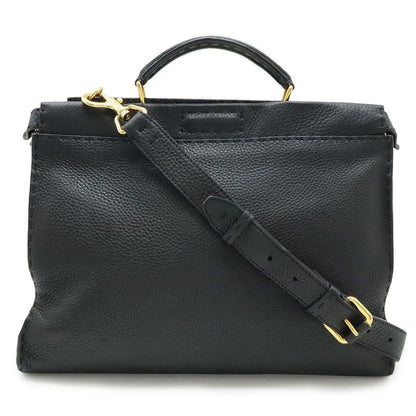 Fendi Selleria Peekaboo Fit Business Bag Briefcase Handbag 2-Way Shoulder