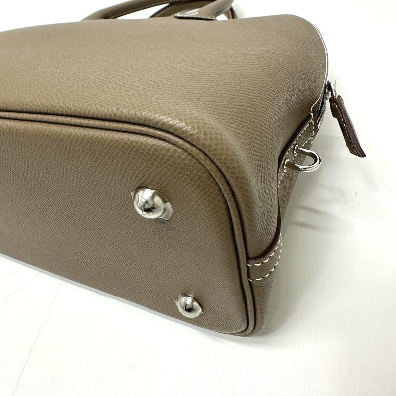 Hermes Handbag Bolide 30 1923 Epson Etoup Beige
