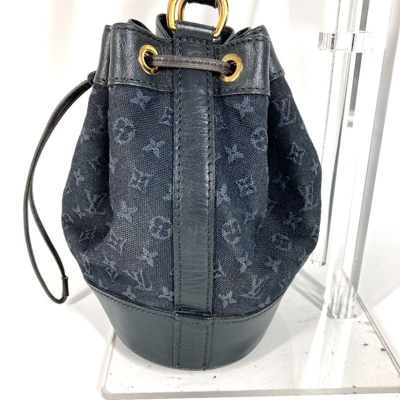 Louis Vuitton Shoulder Bag Noely M92687 Monogram Mini Canvas Navy