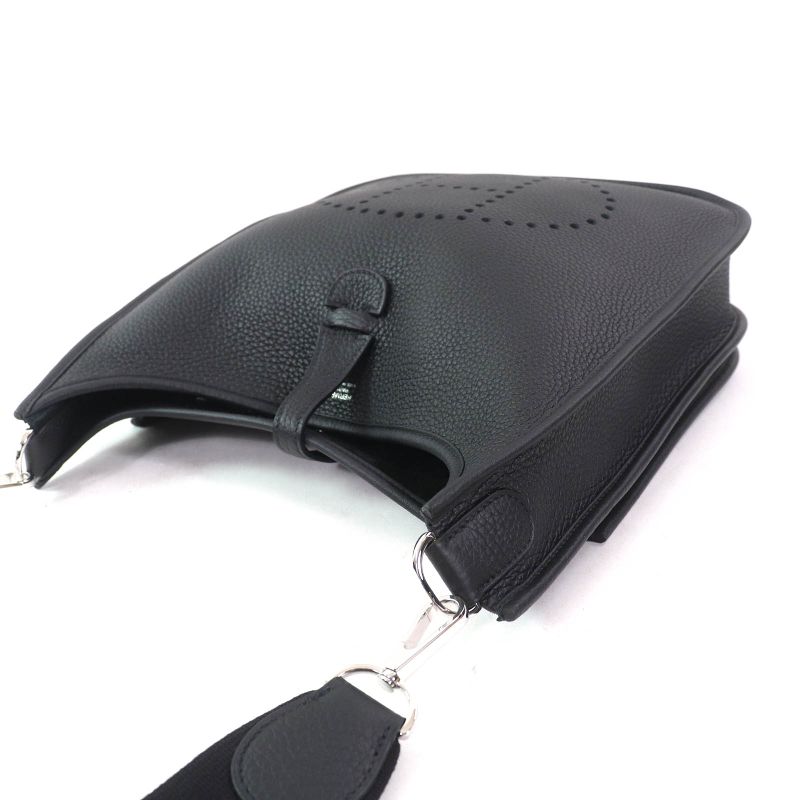 Hermes H056277ck89 Evelyn 3PM 29 Taurillon Clemence Silver Hardware Shoulder