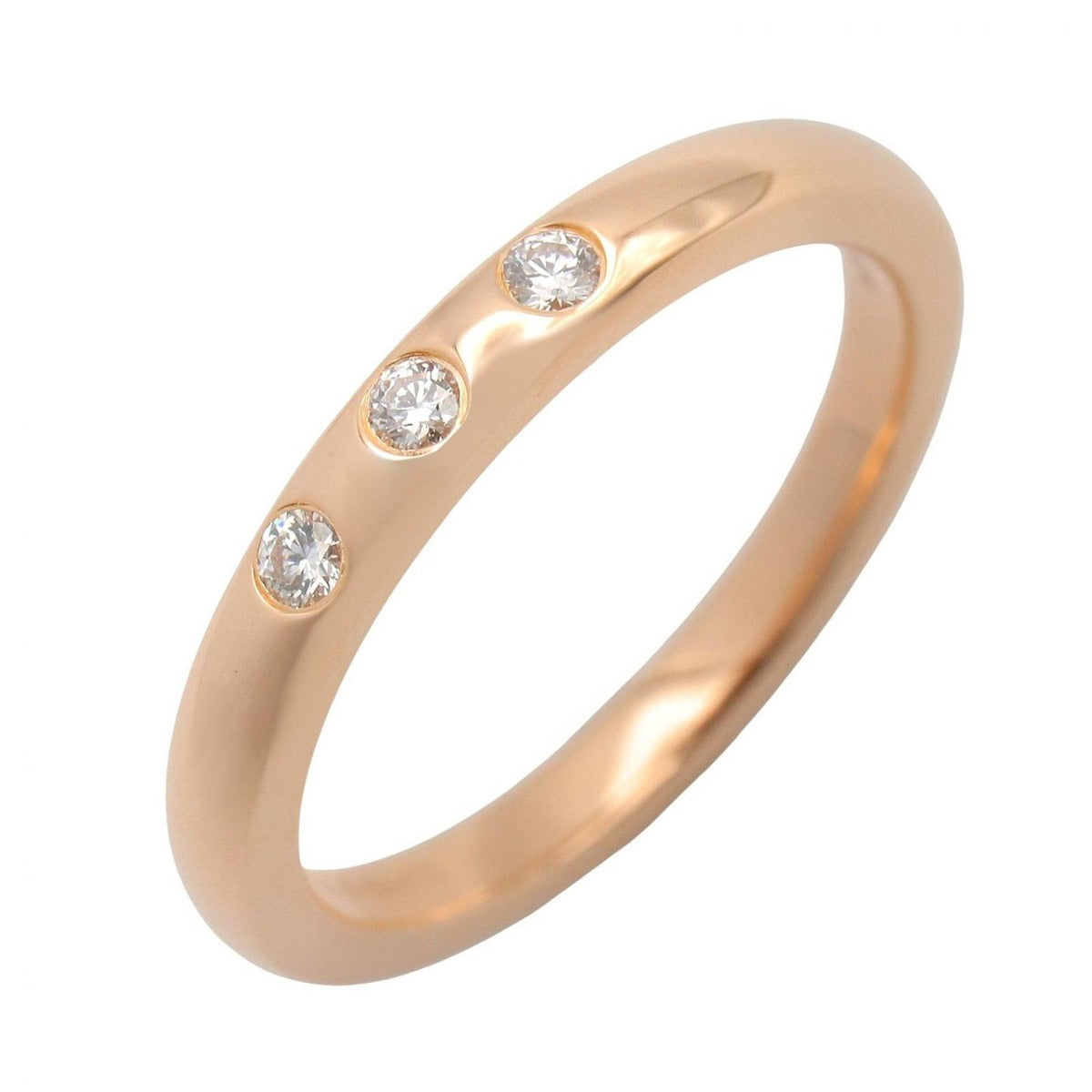 Tiffany & Co Ring Elsa Peretti Stacking Band Diamond Clear