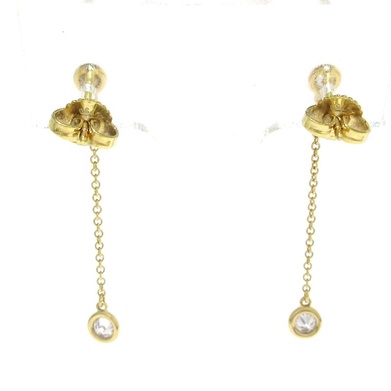 Tiffany & Co Earrings By-the-yard Drop Earrings 18K Yellow Gold X Diamonds