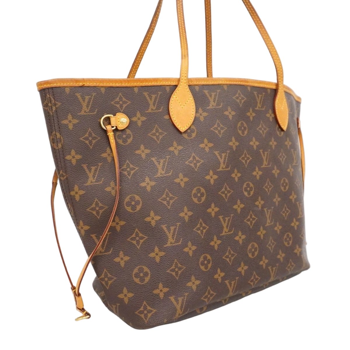 Louis Vuitton Tote Monogram Neverfull Brown Cerise — view 2