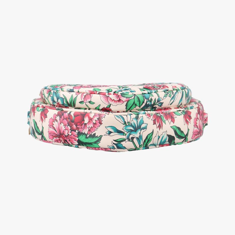 Guccigg Marmont Flower Print Heart Multicolor Leather 740355 E040806078