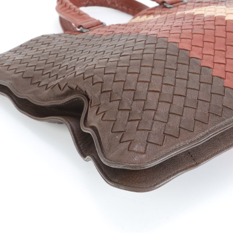 Bottega Veneta Intrecciato Woven Leather Business Bag Document Bag Briefcase