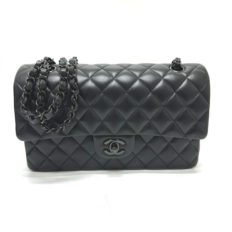 Chanel Shoulder Bag Quilted 25 so Black Lambskin