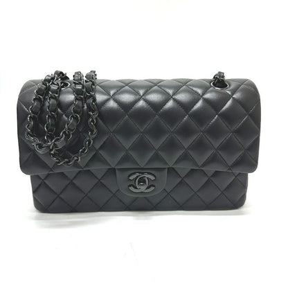 Chanel Shoulder Bag Quilted 25 so Black Lambskin