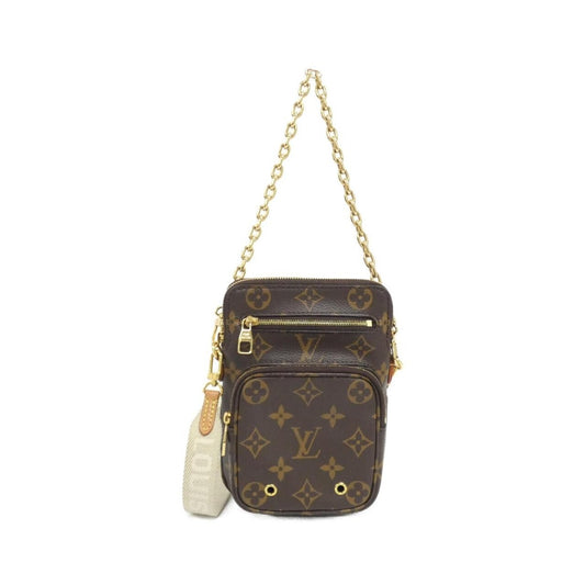 Louis Vuitton Monogram Utility Crossbody Shoulder Bag Brown Marron