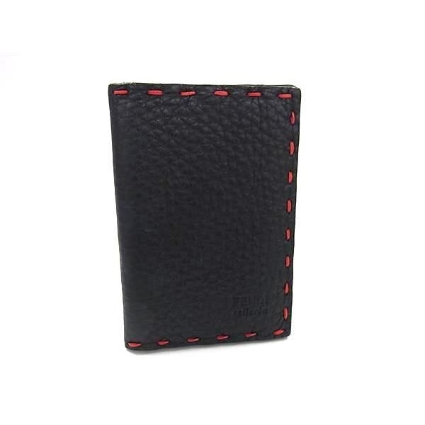 Fendi Selleria Leather Card Case Holder Pass Business