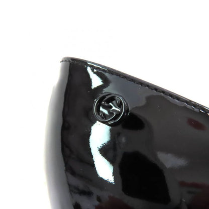 Gucci 388314 Interlocking G Pointed Toe Patent Leather Pumps Black 36 With Box