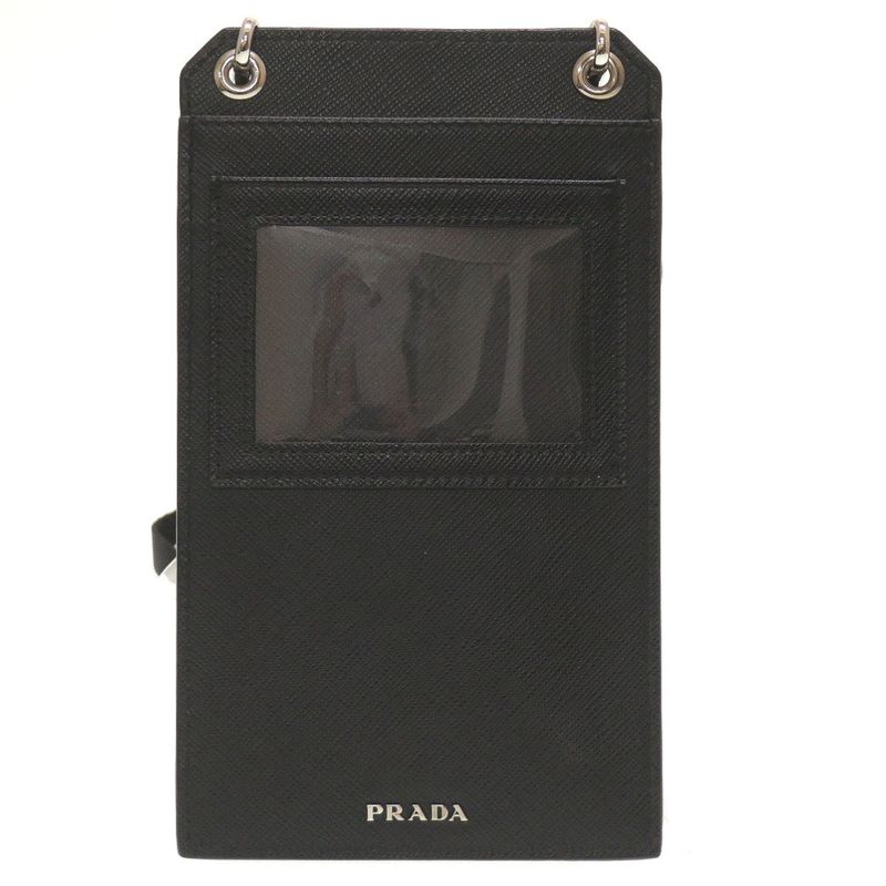 Prada 2zh068 Leather Black Mini Strap Shoulder Bag 0119 Prada
