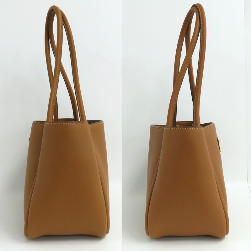 Prada Mini Tote Bag 1bg539 Shoulder - Soft Grain Leather Camel