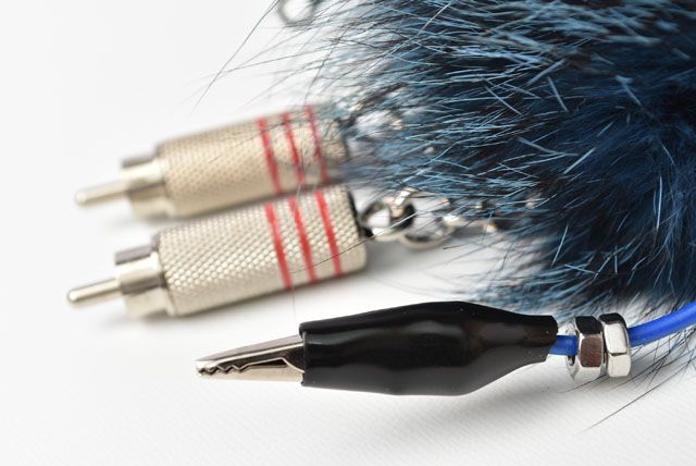 Unused Prada Key Ring Key Holder Trick Robot Blue Multi