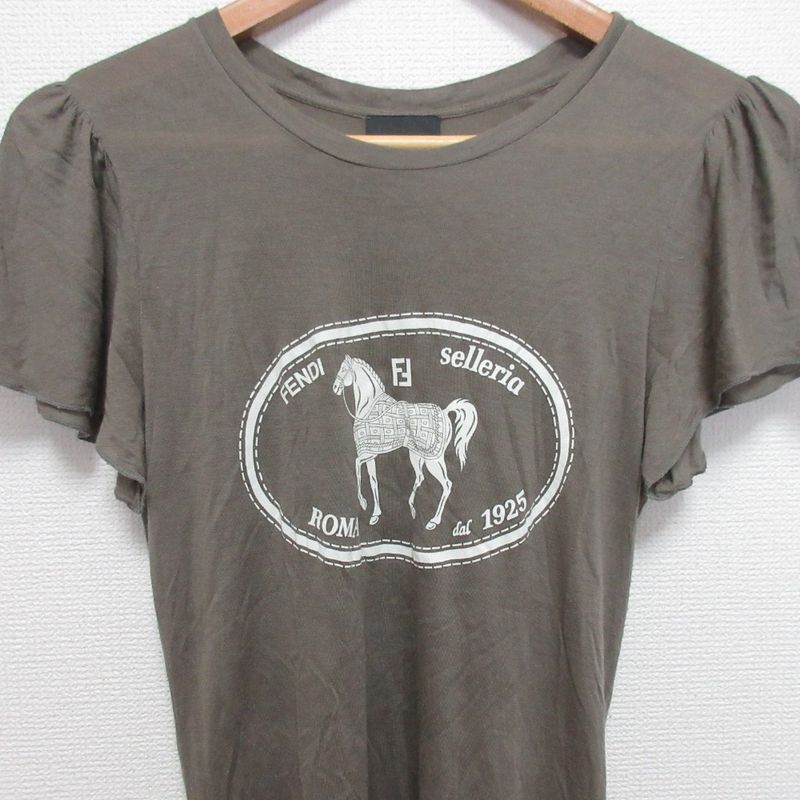 Fendi Butterfly Sleeve Cut and Sewn Size 40 Beige Women's Used