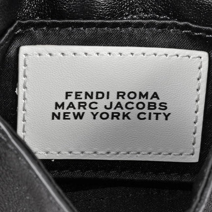 Fendi Marc Jacobs MARC Jacobs Nano Bucket Handbag 2WAY Leather 7as136 Black