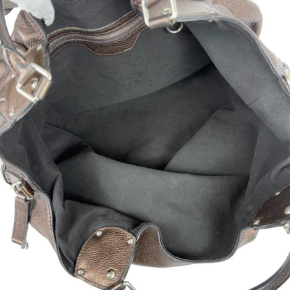 Louis Vuitton Shoulder Bag Tote Bag Bronze Gold Mahina L Perforated Leather