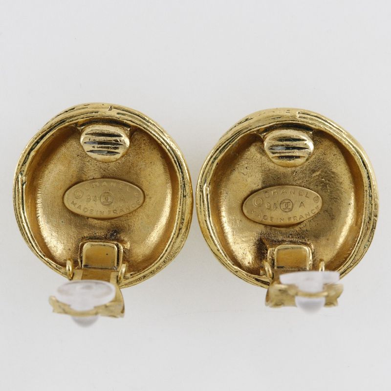 Chanel Coco Mark Vintage Gold Plated 94A Ladies 26.0g Earring