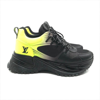 Louis Vuitton Run Away Pulse Line Sneakers Shoes Black Yellow