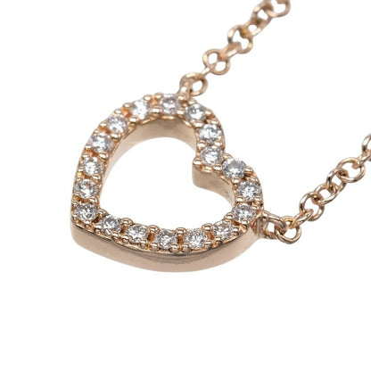 Tiffany & Co Metro Heart 18K Pink Gold And Diamonds Ladies 2g Necklace
